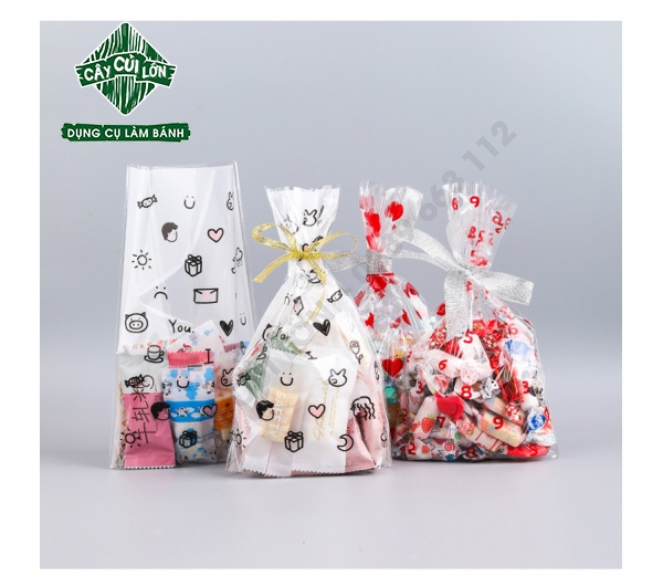 SET 50 TÚI KIẾNG HỌA TIẾT (gồm dây kẽm)