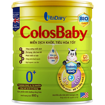 Sữa ColosBaby BIO 0+ 800g 0-12 tháng