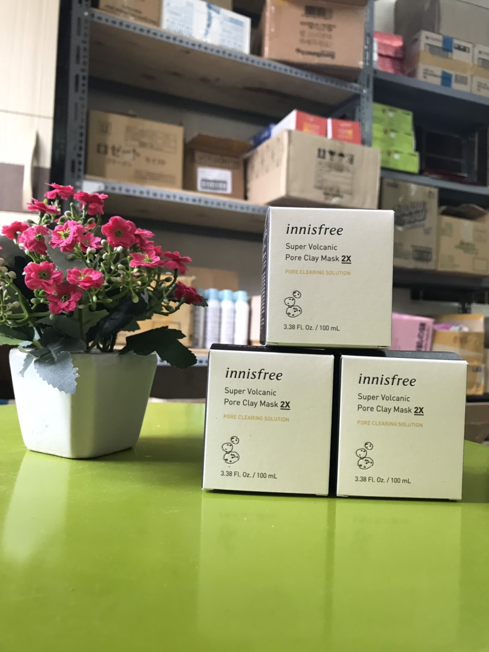 Mặt Nạ Đất Sét Innisfree Super Volcanic Pore Clay Mask 2X 100ml