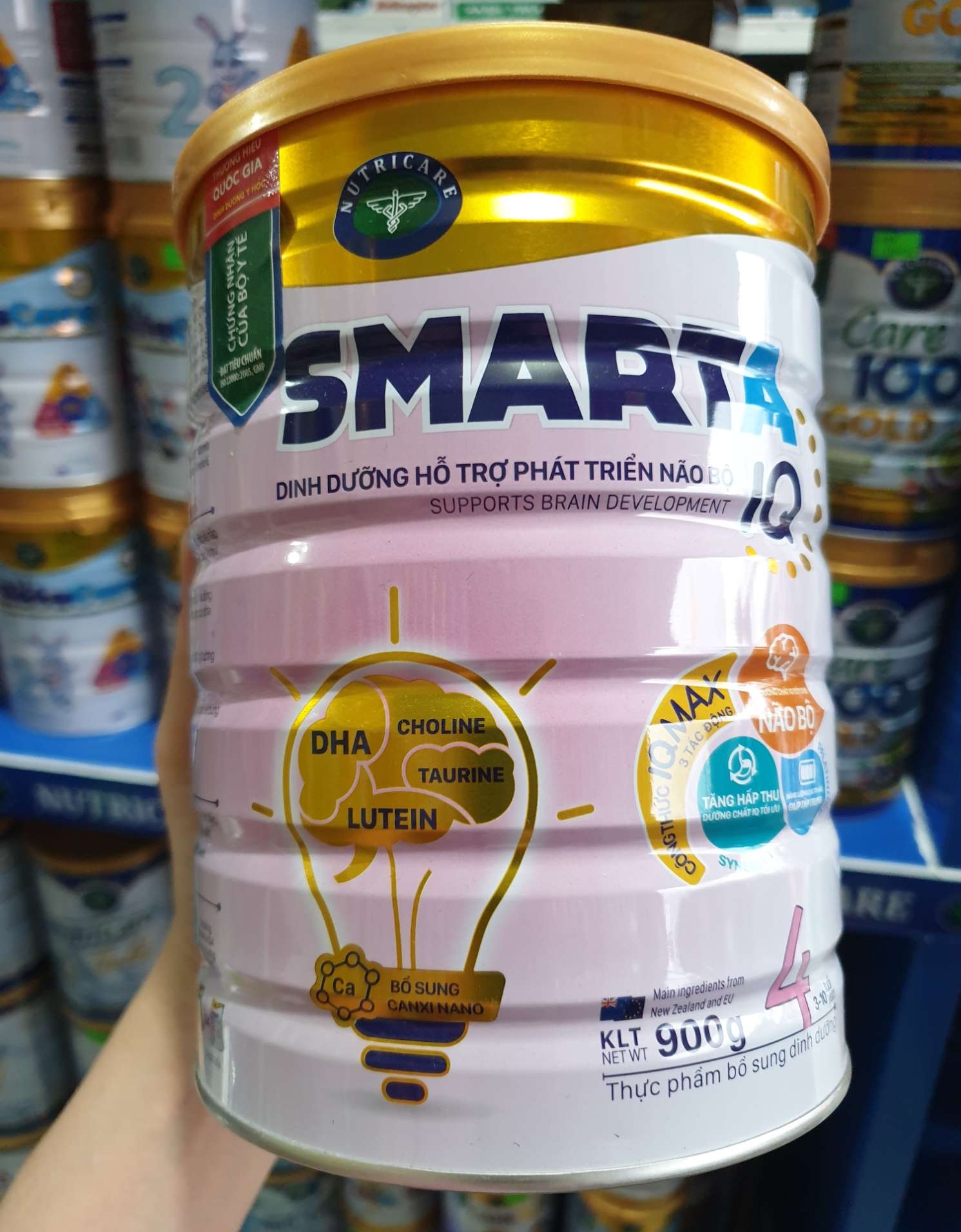 Sữa bột SMARTA IQ 4 900G Date Mới