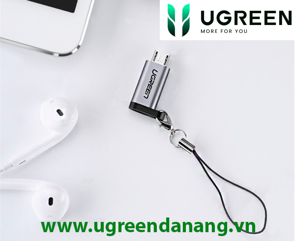 Đầu chuyển đổi Micro USB to USB type-C chính hãng Ugreen 50590 cao cấp