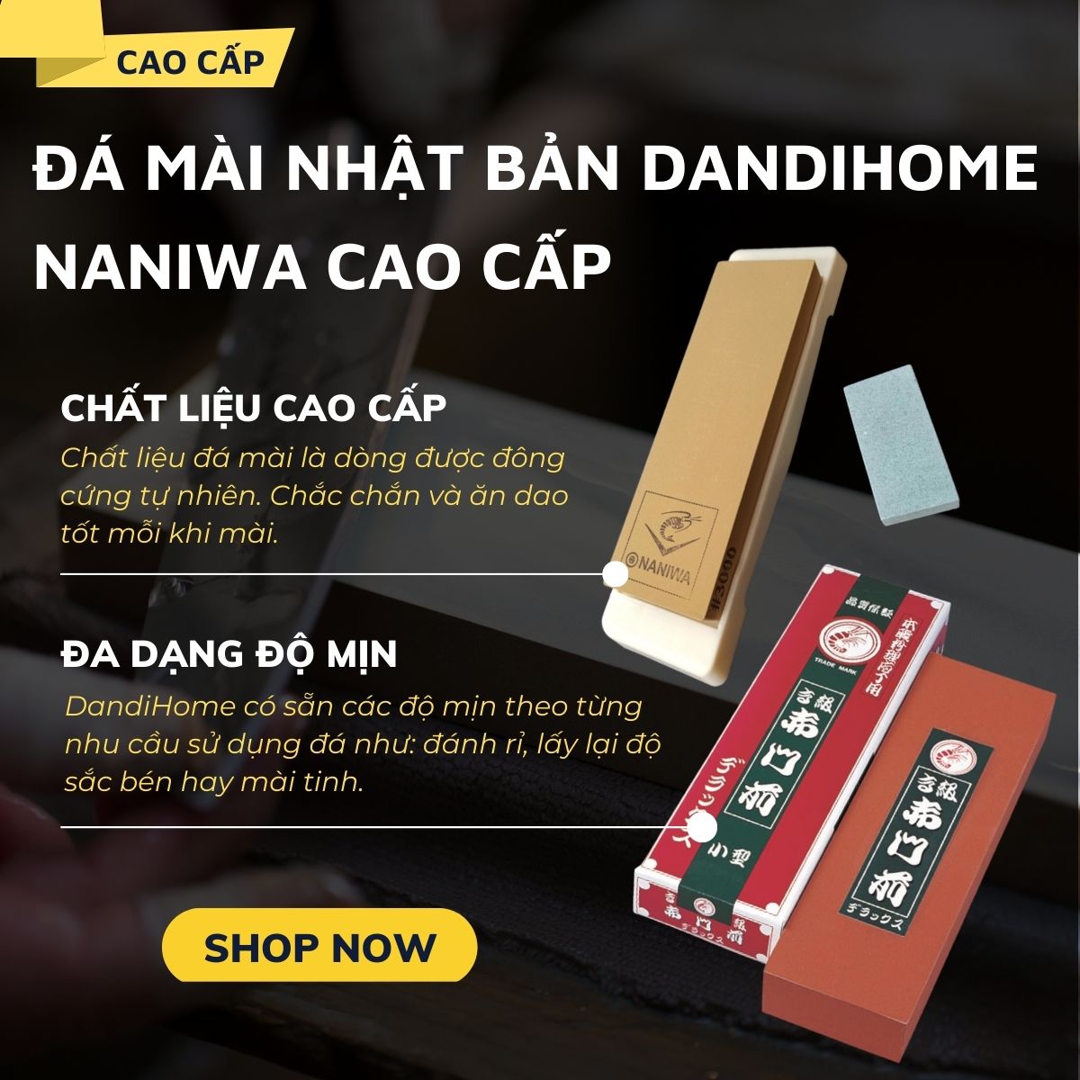 Đá mài Nhật Bản Naniwa 2 mặt 1000/3000