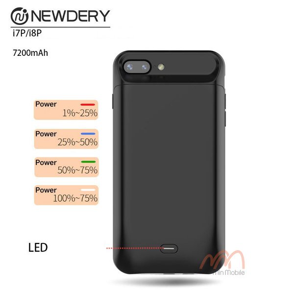 Ốp lưng kiêm sạc iPhone 7/ 8 Plus 5000mah hiệu NewDery