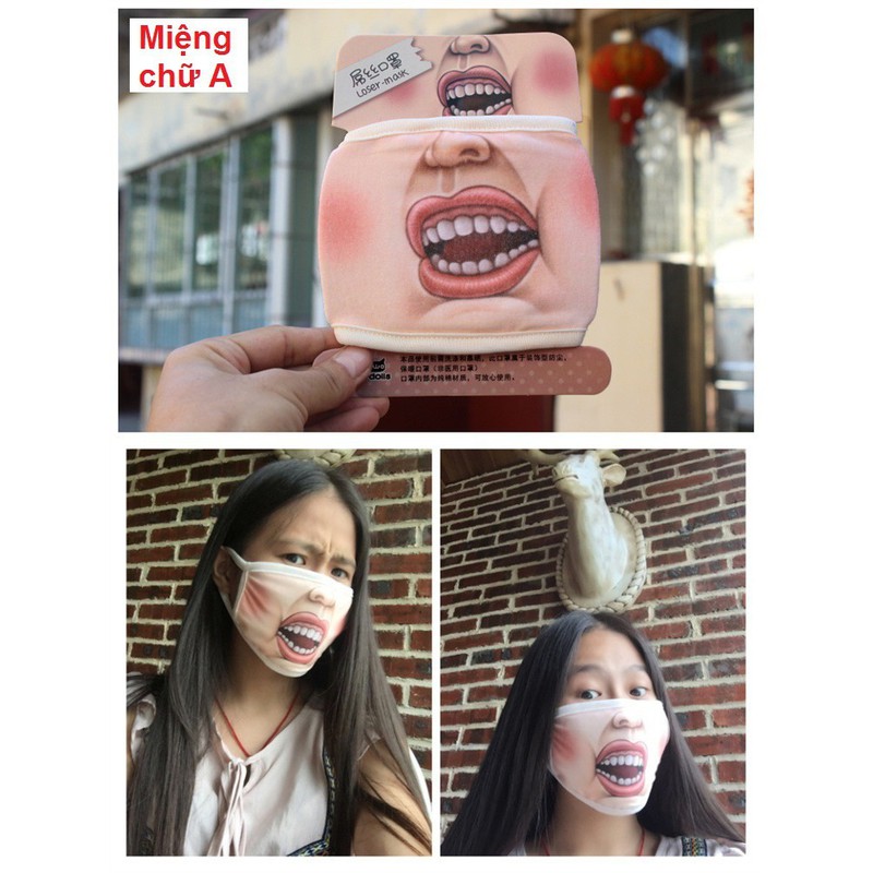 [HCM]Khẩu trang 3D ngộ nghĩnh