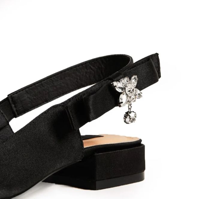 Giày Floralpunk Flower Slingback Flats