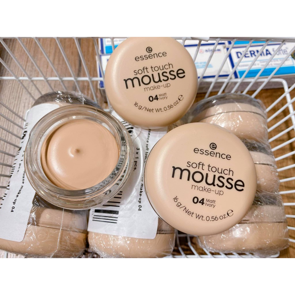 Phấn Tươi Essence Soft Touch Mousse 04 Matt Ivory Đức 16g