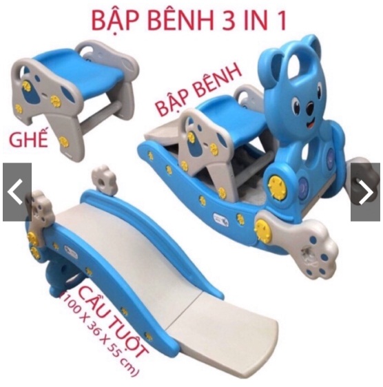 CẦU TRƯỢT BẬP BÊNH ĐA NĂNG 3 TRONG 1