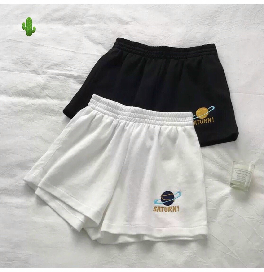 QUẦN SHORT ĐÙI NỮ THÊU LOGO CUTE