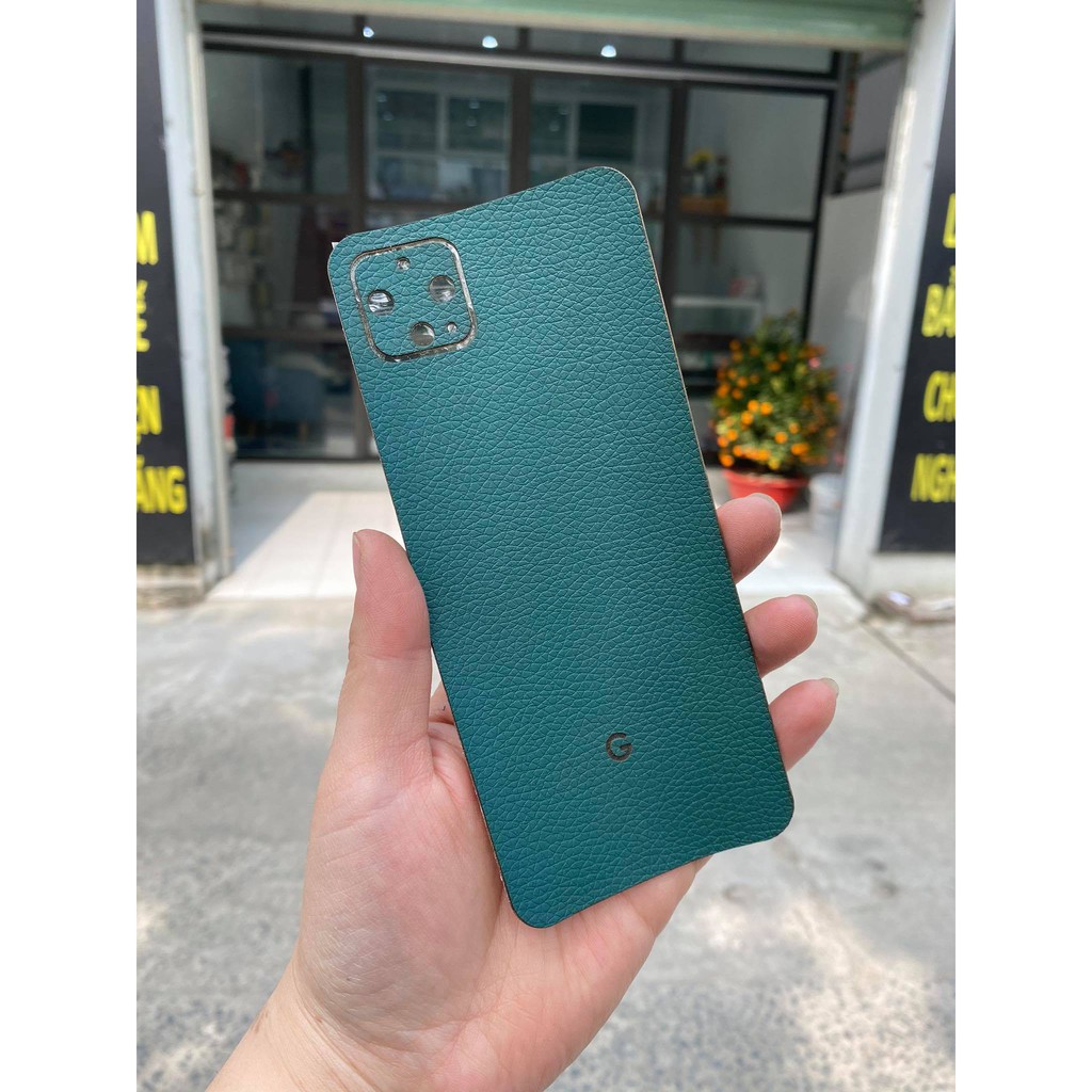 Dán lưng da điện thoại Google Pixel 2XL trơn không một màu