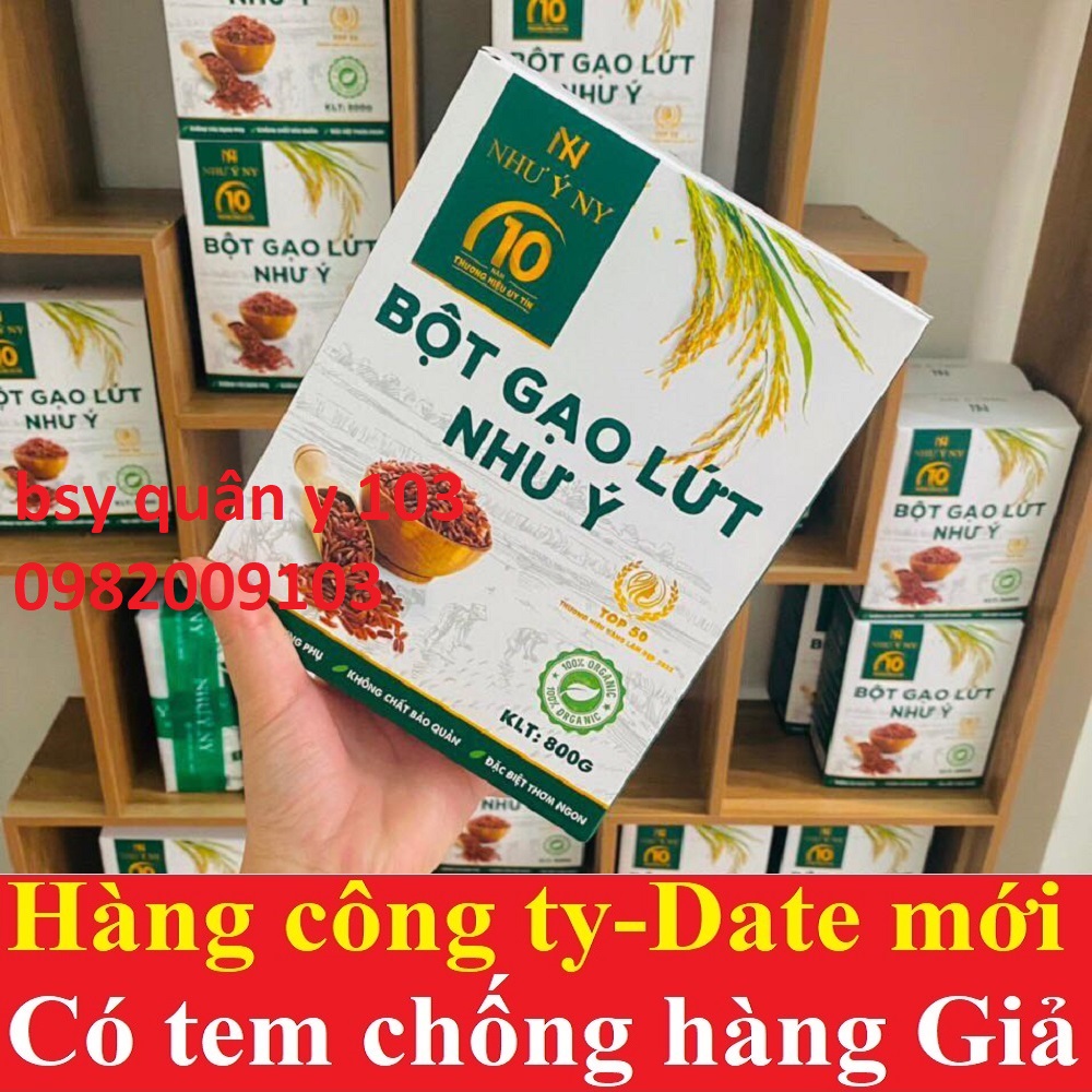 Bột gạo lứt như ý Ny 800g giảm cân lợi sữa nhanh chóng an toàn Bột gạo lứt như ý hộp 800gr