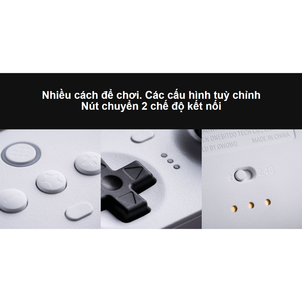 Tay cầm chơi game 8BitDo Ultimate Bluetooth/Wireless Controller kèm Dock Sạc hỗ trợ Windows /Nintendo Switch/SteamOS
