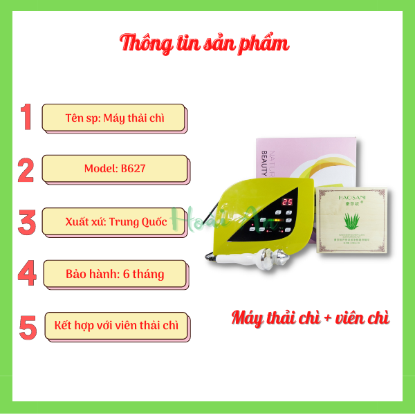 Máy thải chì hút chì B627 cho spa | Máy thải chì da mặt