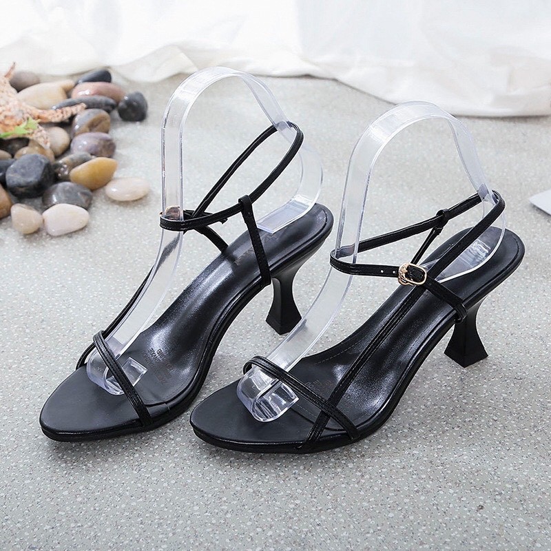 Giày sandal mũi tròn nữ tính 5 phân LNS26 thời trang