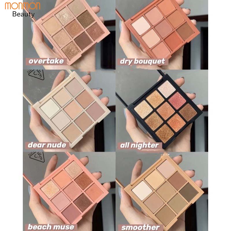 Phấn Mắt 3CE Multi Eye Color Palette, Màu Mắt 9 Ô Có Nhũ (9,5g)