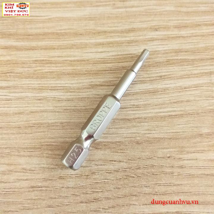 MŨI VÍT ĐẦU LỤC GIÁC H2.5 BROPPE