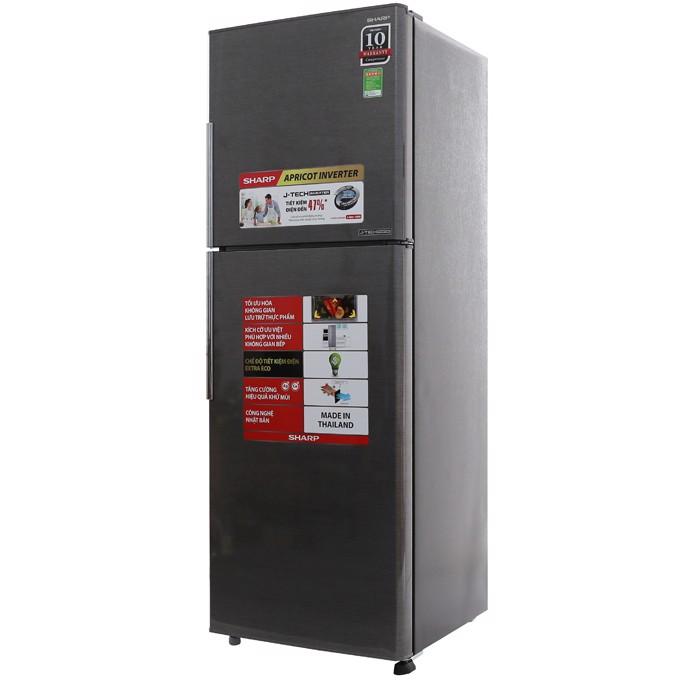 Tủ Lạnh Inverter Sharp SJ-X346E-DS (315L) - Xám Đậm