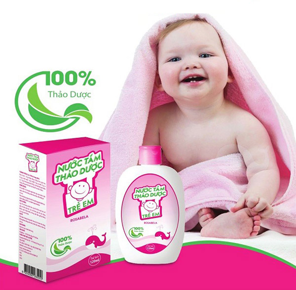 Nước tắm thảo dược trẻ em Rosabela Chai 120ml