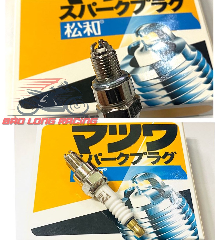 Bugi bạch kim Nhật MatSuWa 3 chấu chân ngắn Gắn xe máy Sirius,Wave,Dream........