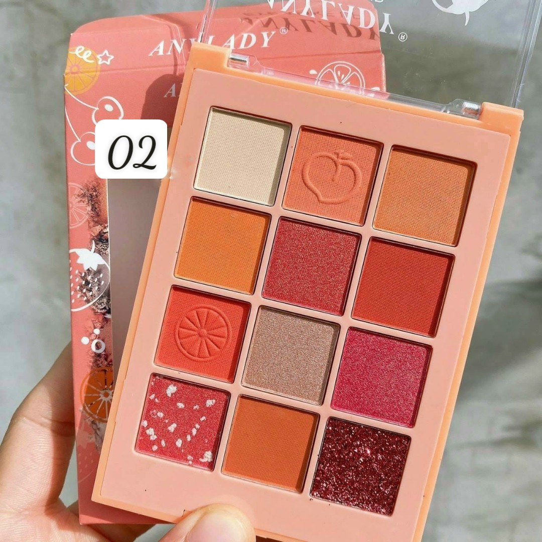 [HCM]Phấn mắt Any Lady Sweet kèm nhủ kim tuyến 12 ô