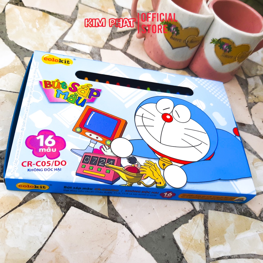 Bút sáp màu Colokit Doraemon 16/24 Màu