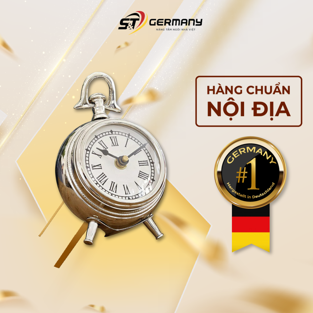 Đồng hồ để bàn giả cổ loberon nội địa đức, đồng hồ cổ điển thời thượng mini germanysnt 150014