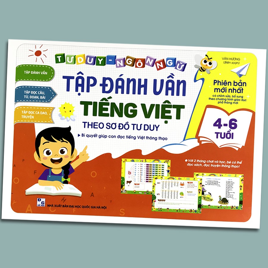 Sách - Tập đánh vần tiếng việt ( phiên bản mới nhất )