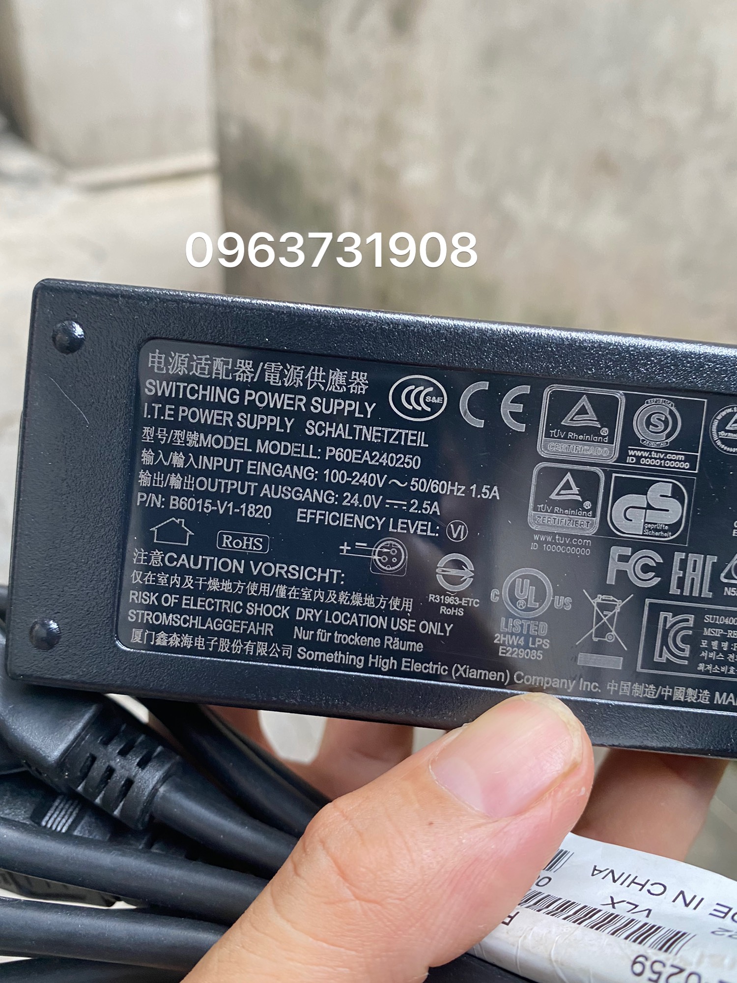 Dây nguồn Máy in Xprinter XP-420B , Xprinter XP-K200L 24V