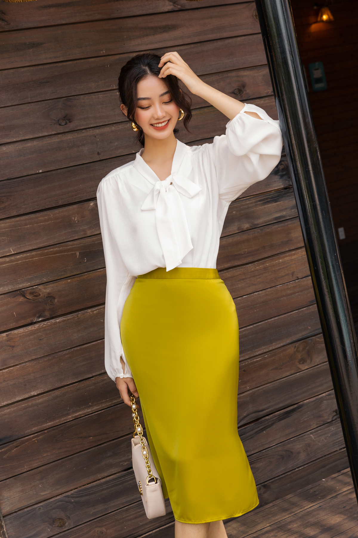 Chân Váy Đuôi Cá Công Sở Dáng Dài GILLEE Chất Lụa Mềm Mịn Nữ Tính Có Lót