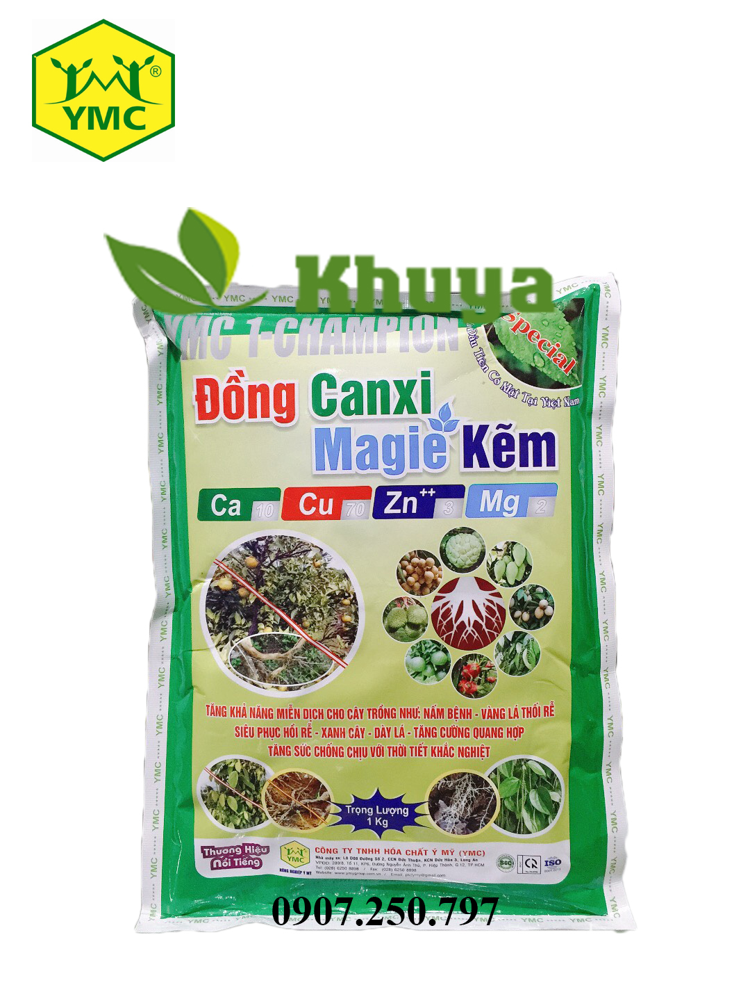 Phân bón vi lượng Đồng Canxi Magie Kẽm YMC 08 1kg