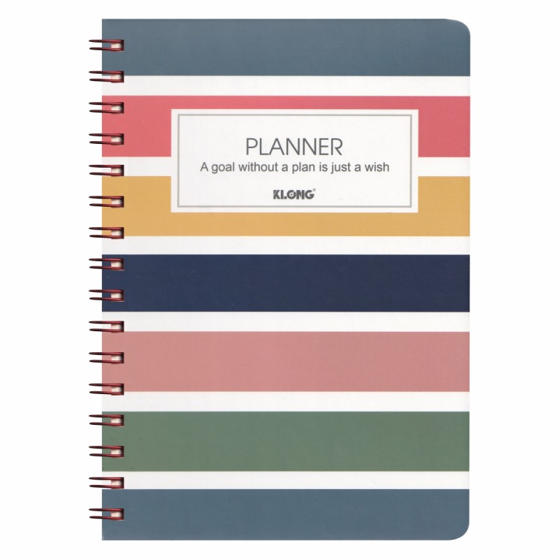 Sổ kế hoạch planner lò xo kép a5 724g/m2 ms: 945