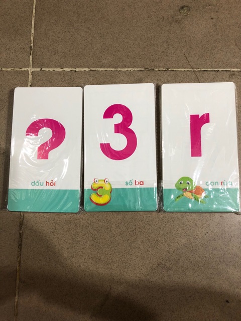 Bộ Thẻ chữ cái và số to