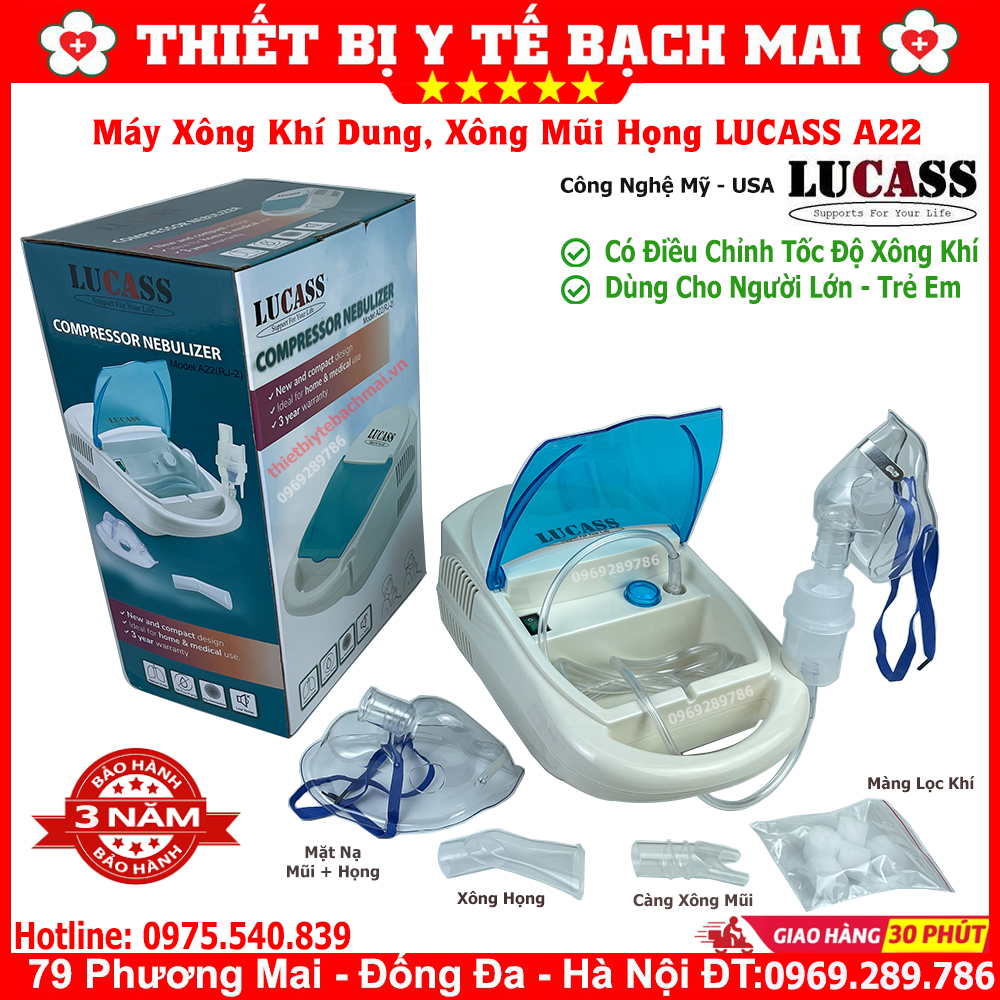 Máy Xông Khí Dung Lucass LC8001