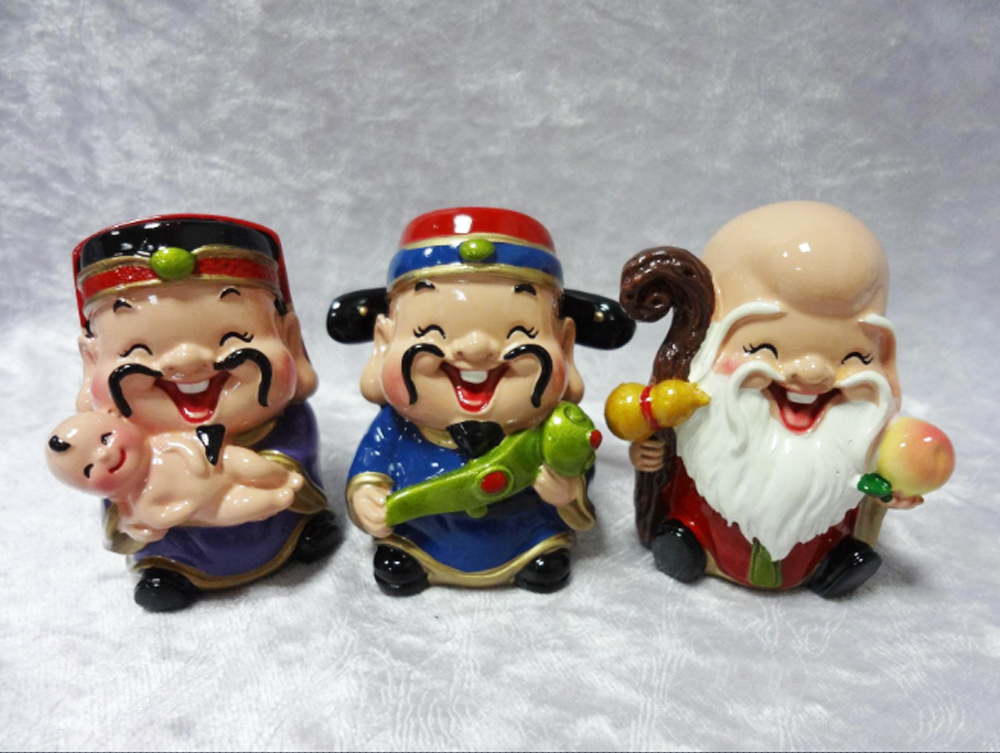 [HCM]Bộ 03 tượng Tam Đa Phúc Lộc Thọ size 6cm