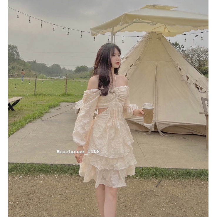 4K7❌ VÁY ĐẦM THIÊN NGA TRẮNG CÔNG CHÚA