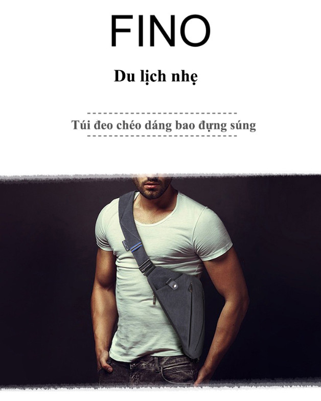 Pktl - fino túi đeo chéo dáng bao đựng cá nhân