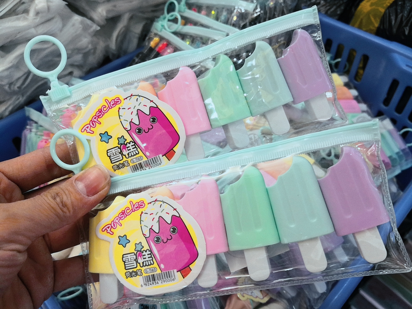 Set 6 bút dạ quang mini hình cute