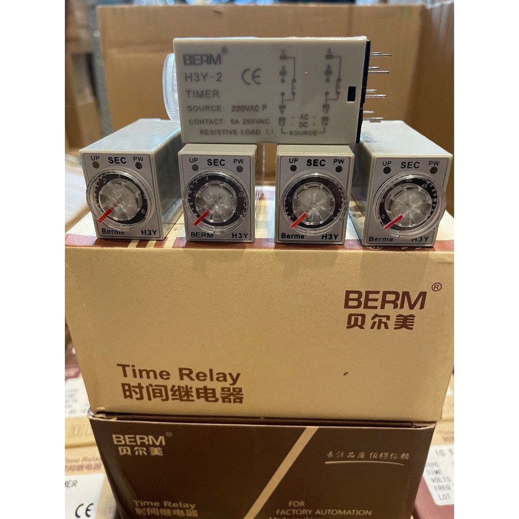 Rơ le thời gian (timer) BERM H3Y-2, H3Y