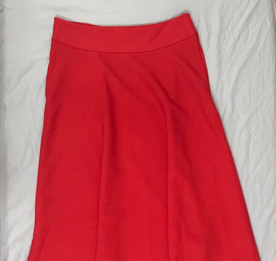 Chân váy chữ A màu đỏ đô có quần trong chống lộ cạp 3.5 | Lazada.vn