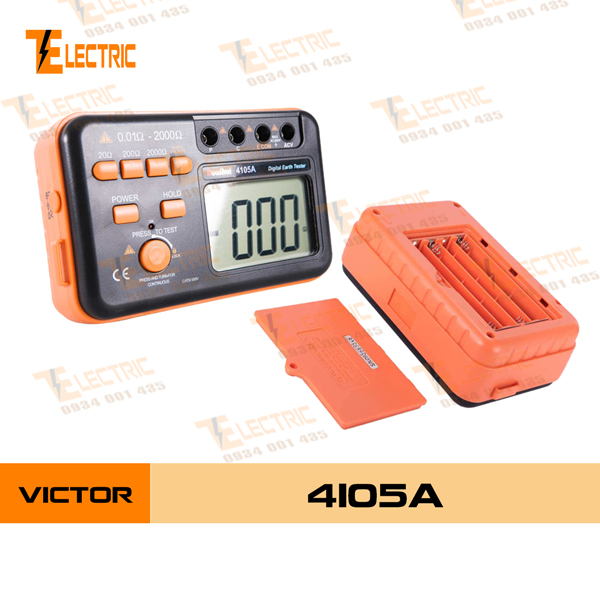 [HCM]Thiết Bị Đo Điện Trở Đất Victor 4105A Máy Đo Điện Trở Đất VC 4105A