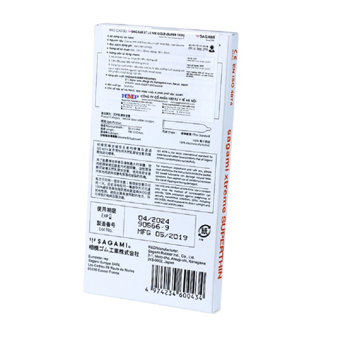 [HCM]Bao cao su siêu mỏng Sagami Super thin (hộp 2 chiếc)- Che Tên