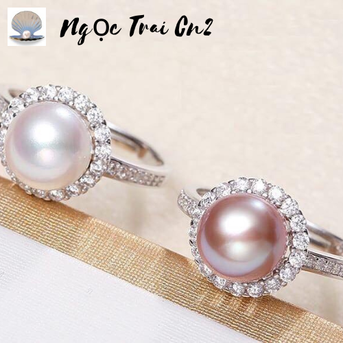 Nhẫn Bạc Ngọc Trai Thật Ngọc Trai Cn2