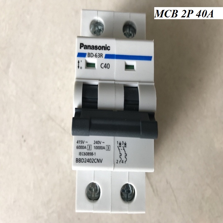 CB ĐÔI 2PHA 40A PANASONIC,CẦU DAO ĐIỆN PANASONIC 16A,20A, APTOMAT 25A,32A,50A,63A PANASONIC