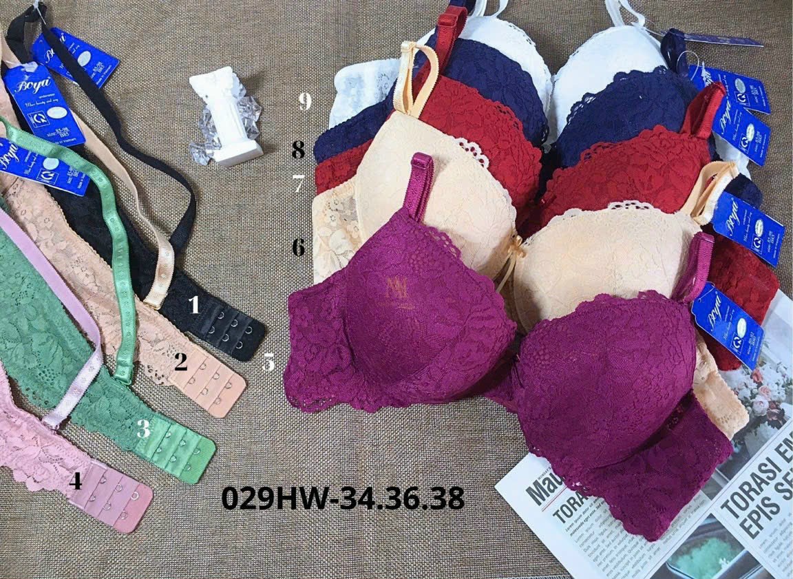 Áo lót nữ siêu đẩy ren Boya 029HW