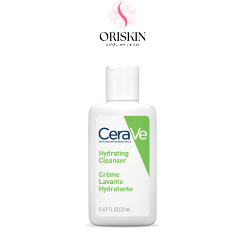 Minisize CeraVe - Sữa Rửa Mặt Giúp Dưỡng Ẩm Và Làm Sạch Hydrating Cleanser/Foaming Cleanser 20Ml