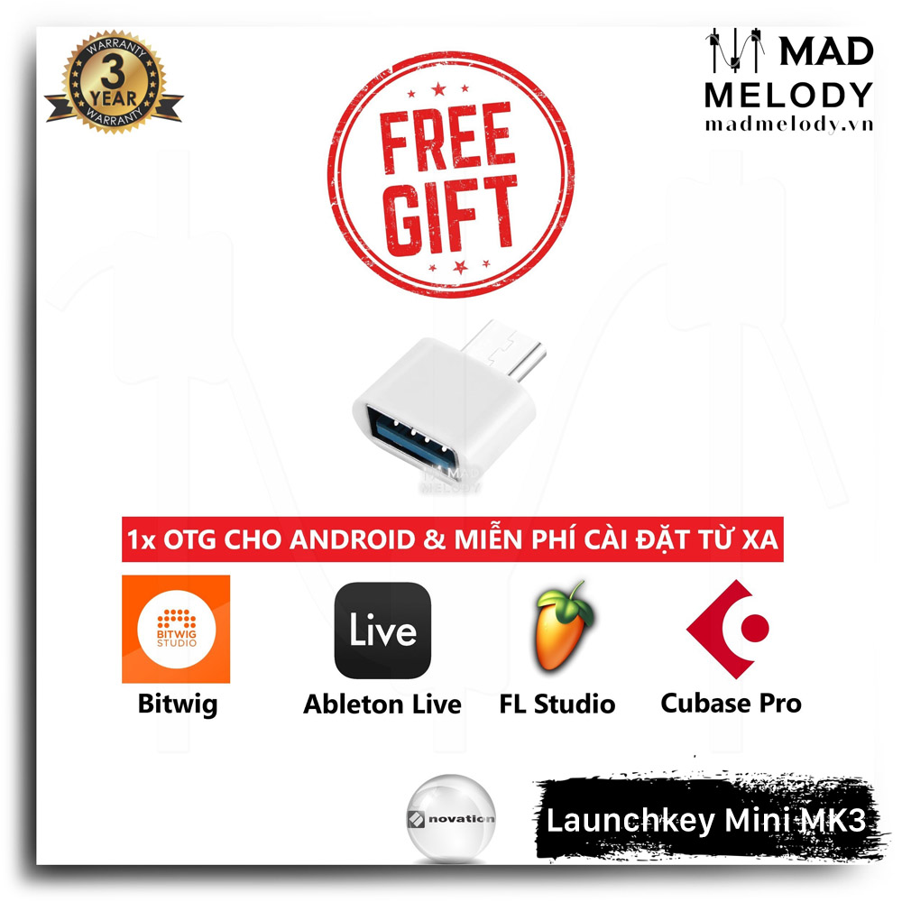Novation Launchkey Mini MK3 MIDI Keyboard [đàn soạn nhạc nhỏ gọn đời 3 25 phím mini NEW]