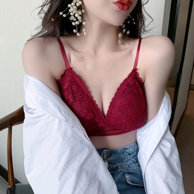 Áo Lót Bra Ngàn Hoa Mút Mỏng Cài Sau 7338