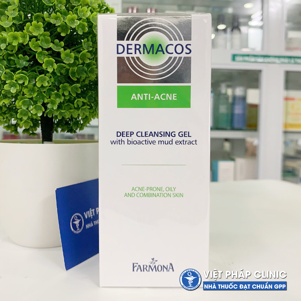 Sữa Rửa Mặt Cho Da Dầu Mụn - Farmona DERMACOS Deep Cleansing Gel