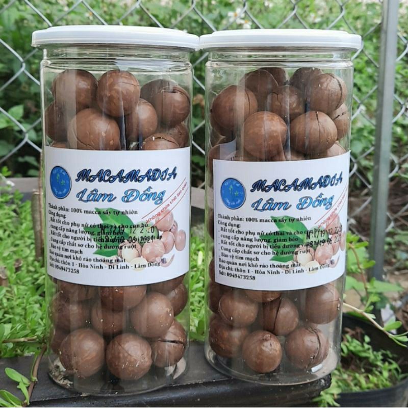 0.5kg macca sạch cao cấp Lâm Đồng size A { từ 2.3cm đến 2.7cm}