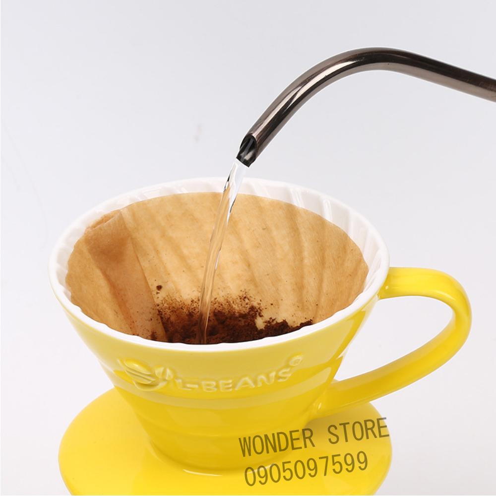 Giấy lọc cà phê L-BEANS  dùng cho drip và moka khi pha cafe