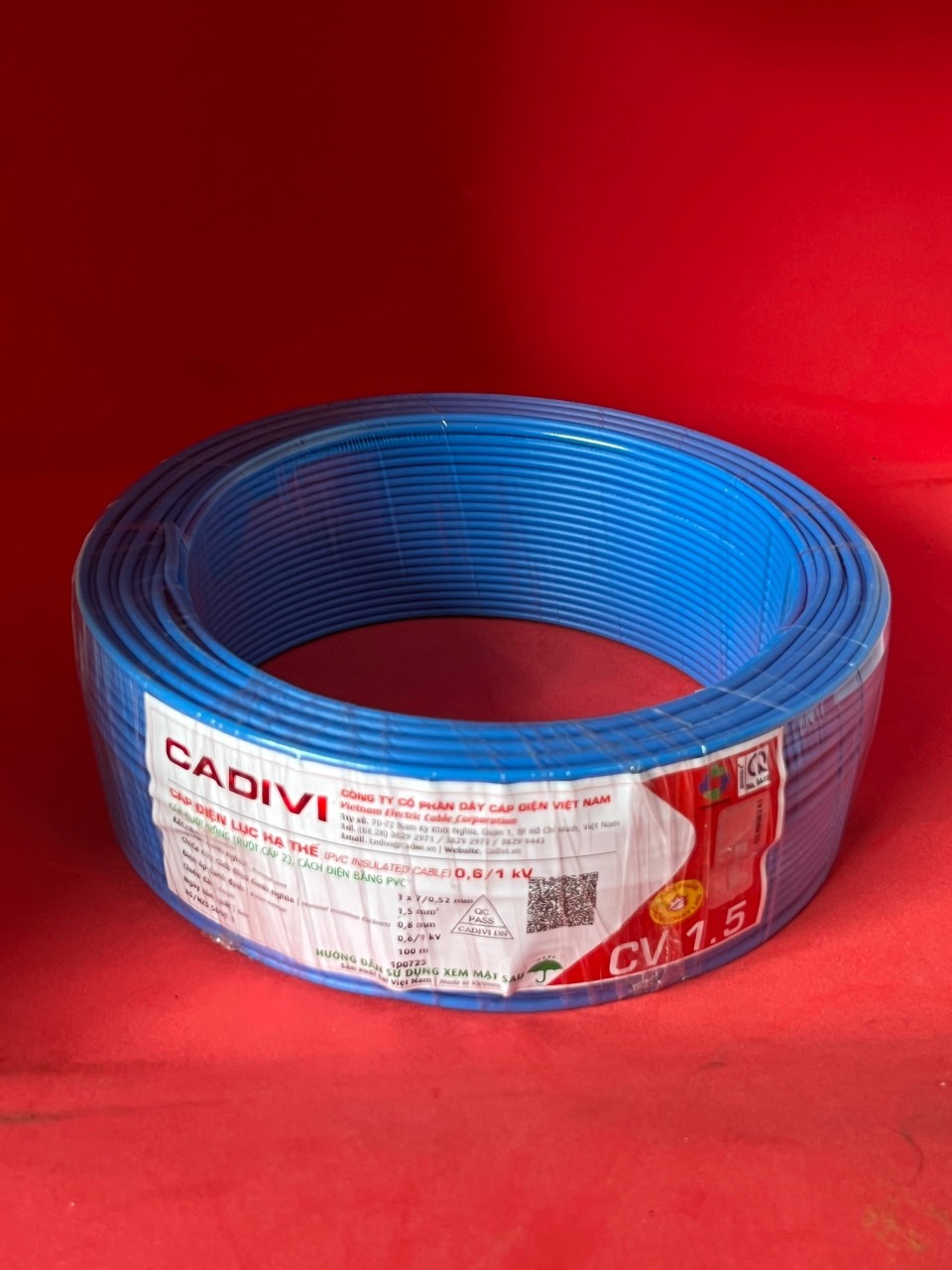 Dây điện đôi Cadivi VCmd 2x1.5 ( Cuộn 100m)